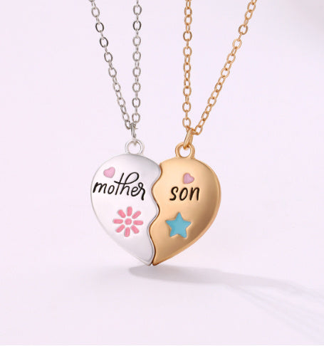 2PCS Set Jewelry Mother Daughter Necklace