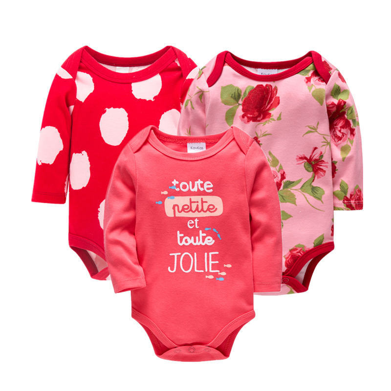 3 Pack New Born Baby Clothes Full Sleeves Onesies - Treasure supply