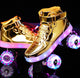 LED Lechargeable Double Row Roller Skates Shoes