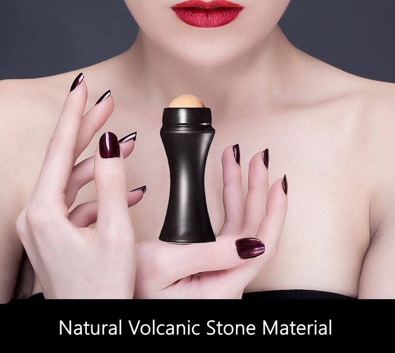 Oil-Absorbing Volcanic Face Roller, Reusable