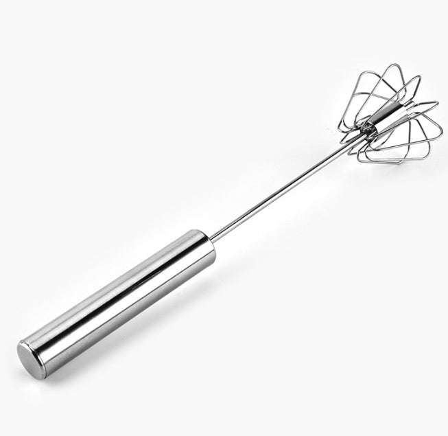 Stainless Steel Hand Pressure Rotary Semi-automatic Whisk - treasure supply