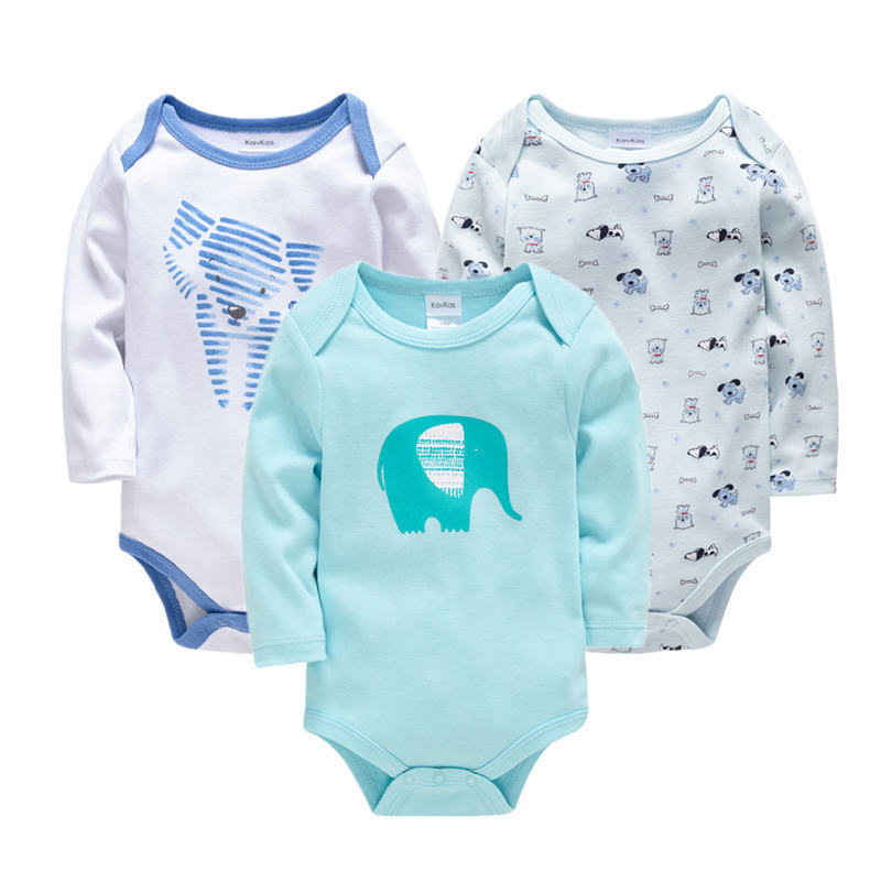 3 Pack New Born Baby Clothes Full Sleeves Onesies