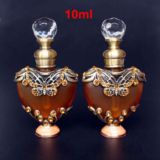 10ml Vintage Perfume Bottle Refillable Empty Crystal Glass Essential oil Bottle - Treasure Supply