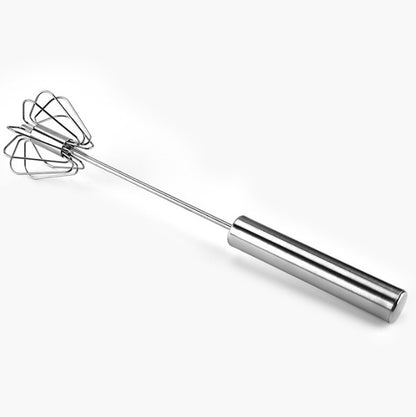 Stainless Steel Hand Pressure Rotary Semi-automatic Whisk - treasure supply