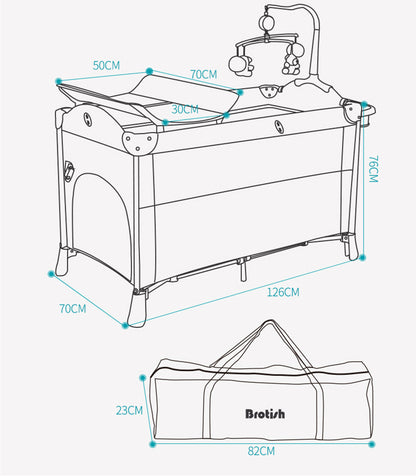 Multifunctional Baby Cot Splicing Large Bed Movable - treasure supply