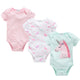 3 Pack New Born Baby Clothes Half Sleeves Onesies