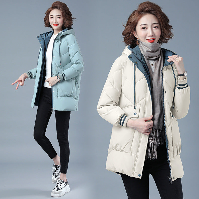 Women Thickened Puffer Jacket Winter Clothing - treasure supply