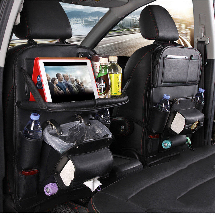 Car Storage Multifunction Seat Back Tray Hanging Bag - treasure supply