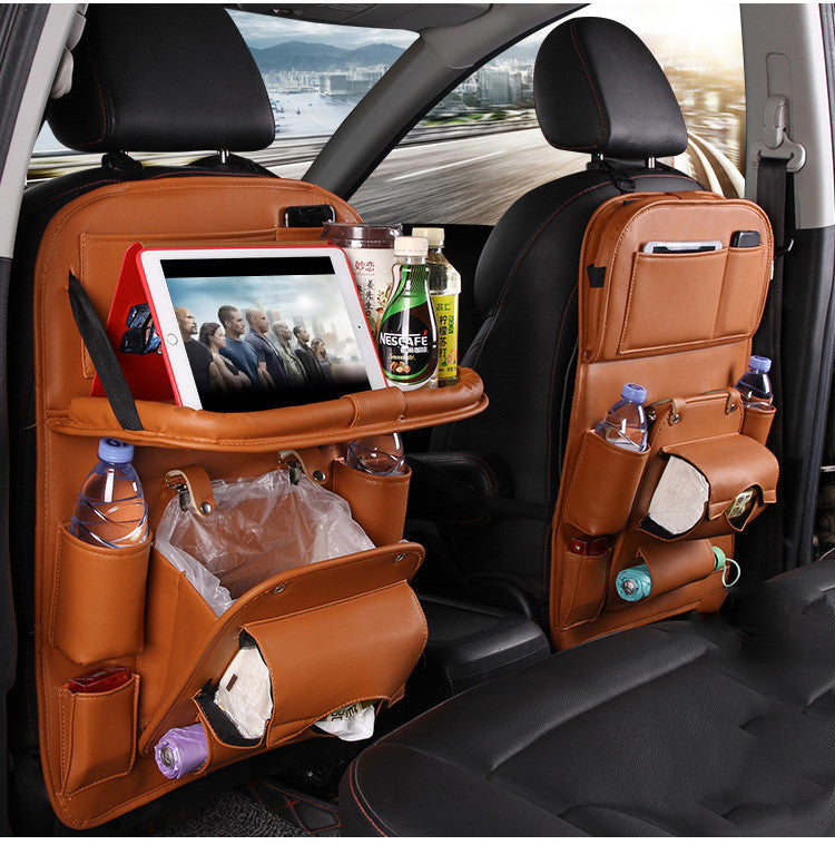 Car Storage Multifunction Seat Back Tray Hanging Bag