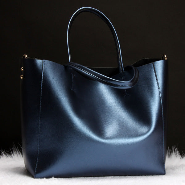 High Quality Two-layer Cowhide Shoulder/Handbags Bags Totes