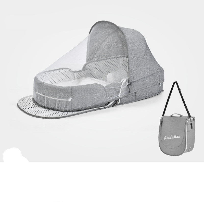 Baby Crib Folding Newborn Nest Travel Cot - treasure supply