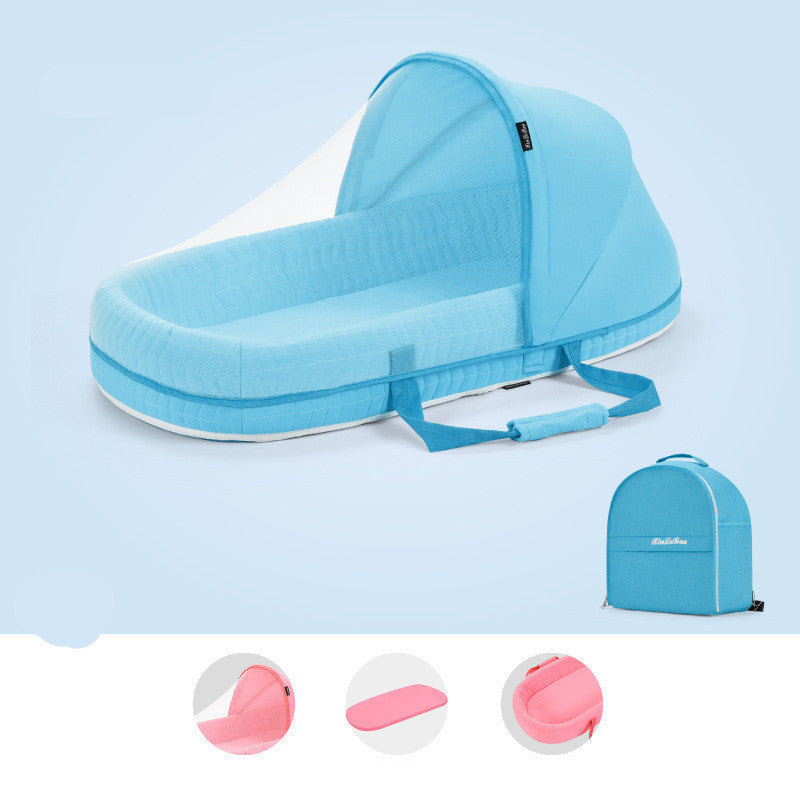 Baby Crib Folding Newborn Nest Travel Cot