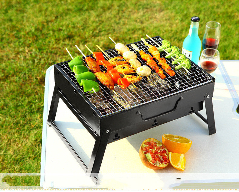 Folding Portable Charcoal BBQ Grill - treasure supply