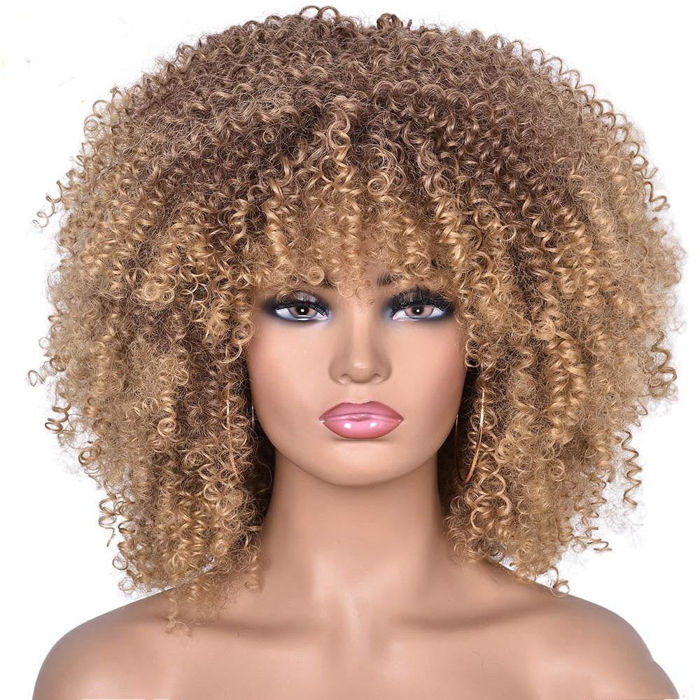 Women Short Fluffy Wavy Curly Wigs - Treasure supply