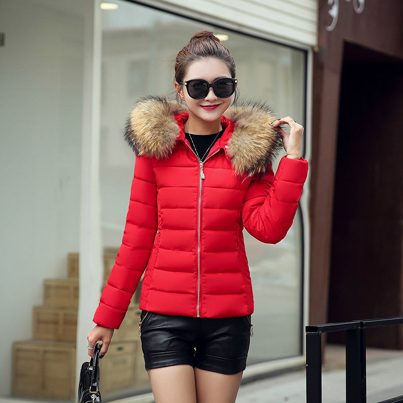 Winter women Long Down-Cotton Jacket