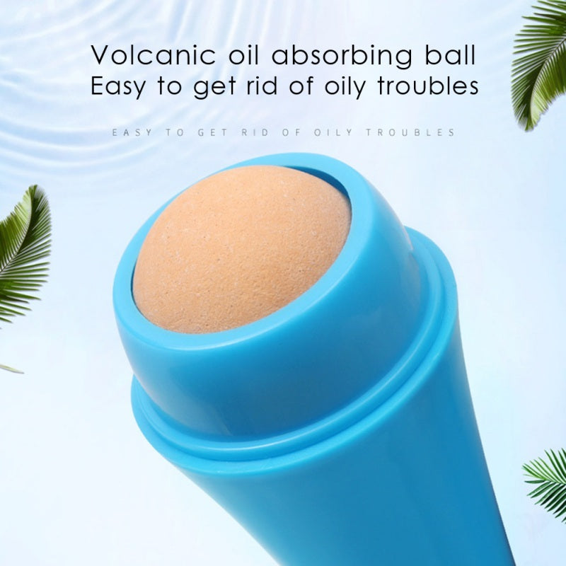 Oil-Absorbing Volcanic Face Roller, Reusable