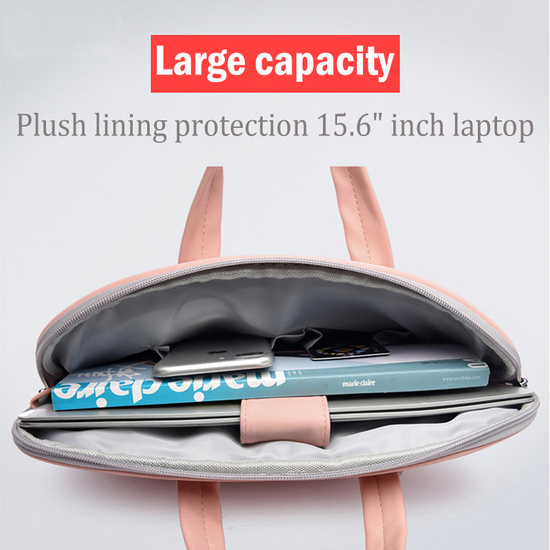 PU Leather Women Laptop Bag Notebook Carrying Case for Macbook 13.3 14 15.6 inch - Treasure Supply