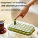 Ice Cube Tray With Lid And Bin Soft Silicone Easy Release Mold