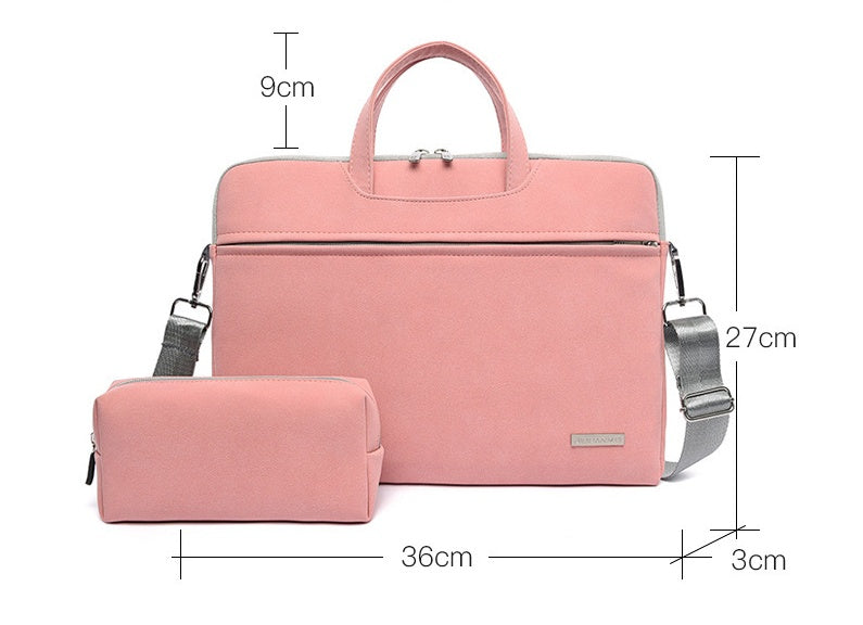 PU Leather Women Laptop Bag Notebook Carrying Case for Macbook 13.3 14 15.6 inch - Treasure Supply