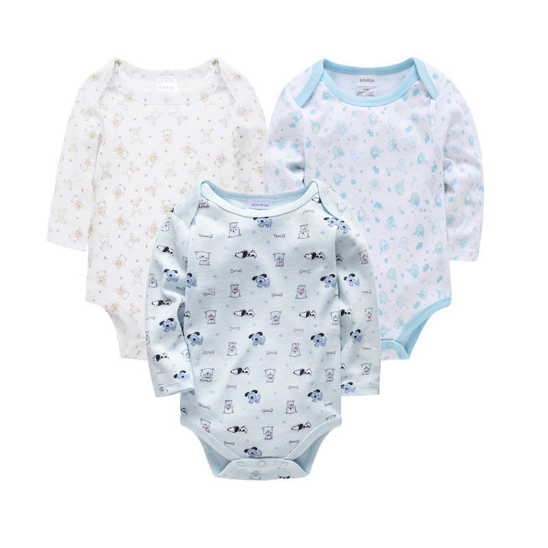 3 Pack New Born Baby Clothes Full Sleeves Onesies