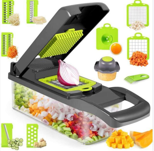 12 In 1 Vegetable Chopper Onion Cutter Vegetable Slicer - treasure supply