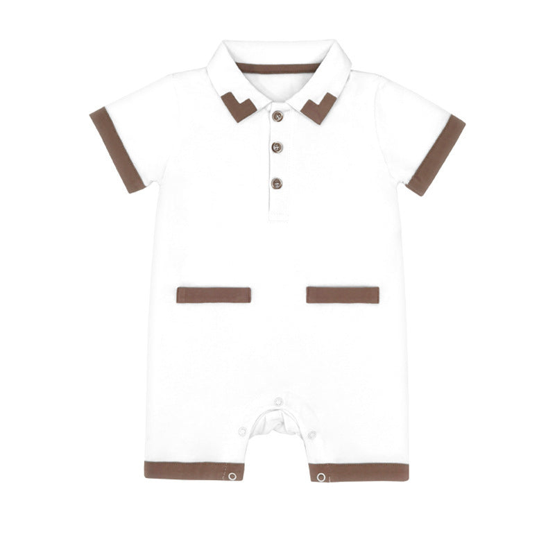 Newborn Baby Summer Jumpsuit Cotton Half Sleeve Romper