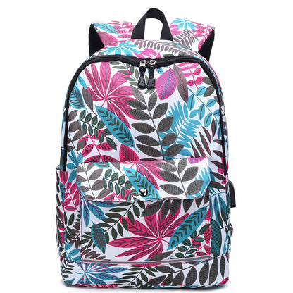 School Backpack Teenagers Rechargeable Bag - treasre supply