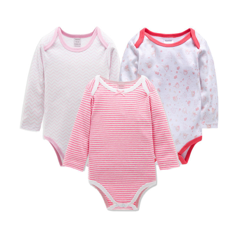 3 Pack New Born Baby Clothes Full Sleeves Onesies - Treasure supply