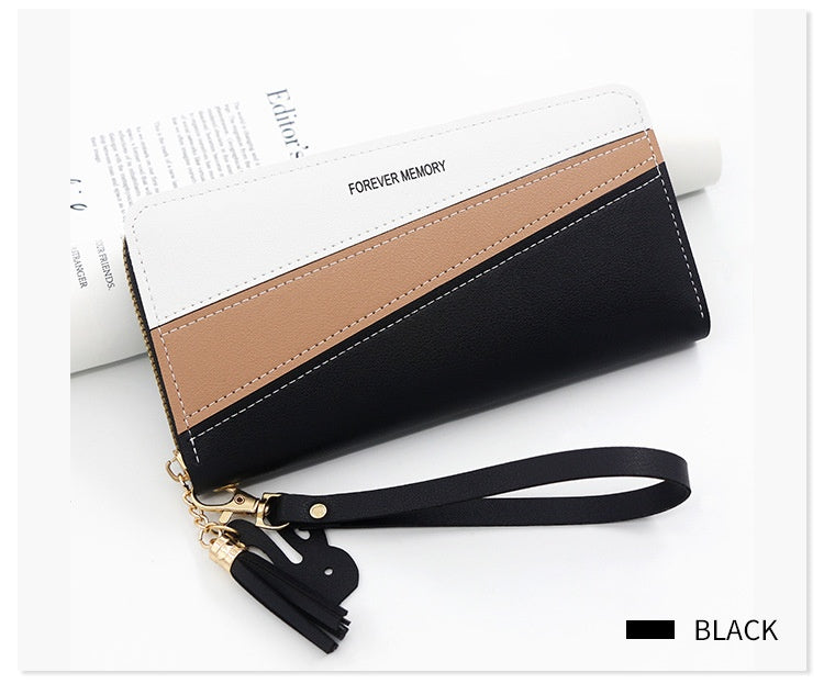 Women Lady Leather Clutch Wallet Credit Card Phone Holder Long Purse Zip Handbag - Treasure Supply 