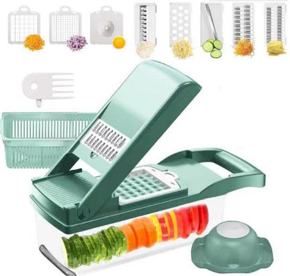 12 In 1 Vegetable Chopper Onion Cutter Vegetable Slicer - treasure supply