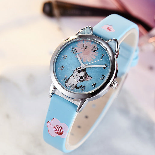 Cartoon little cute cat watch for kids - treasure supply