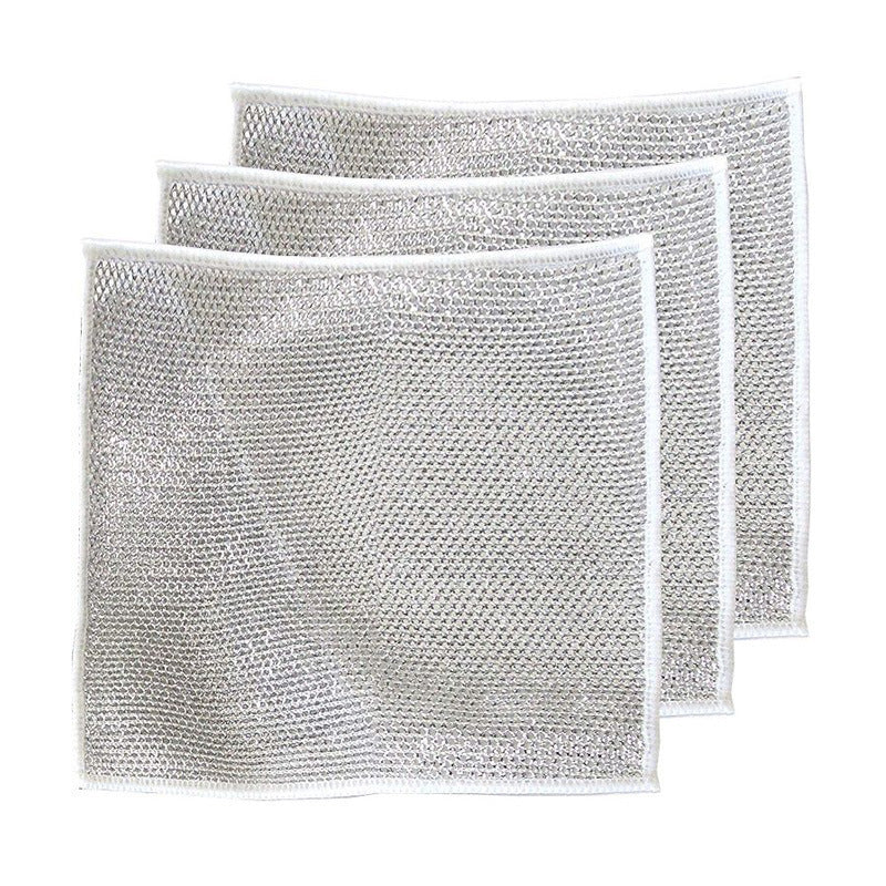 Steel Wire Ball Cloth Kitchen Cleaning Dishcloth - treasure supply