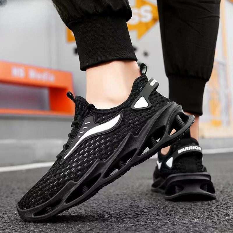 Men's Lace-up Hollow-sole Mesh Sports Shoes