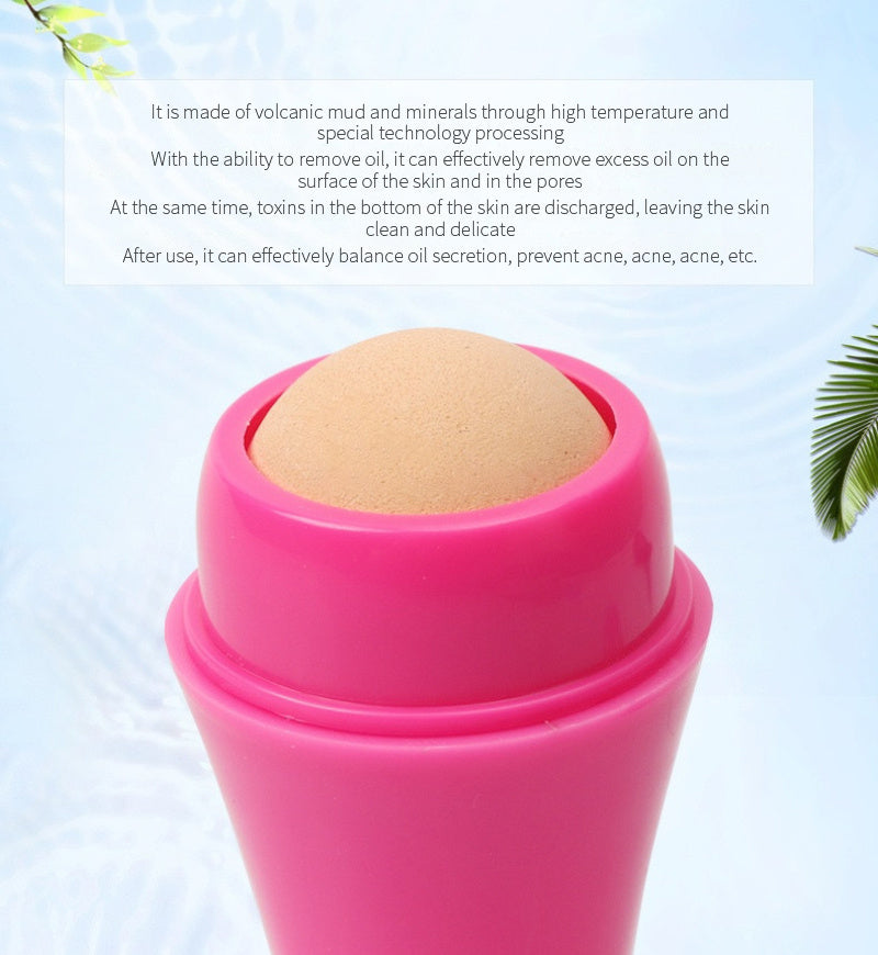 Oil-Absorbing Volcanic Face Roller, Reusable Facial Tool Skincare Absorber ball - Treasure Supply