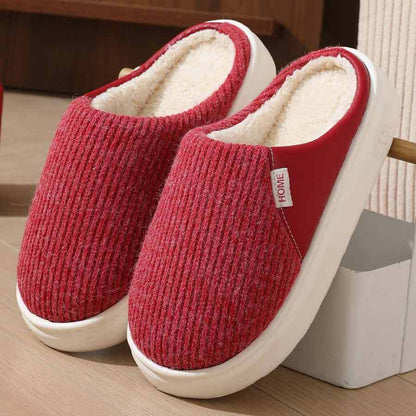 Women Men Winter Warm Plush Lightweight Home Slippers - treasure supply