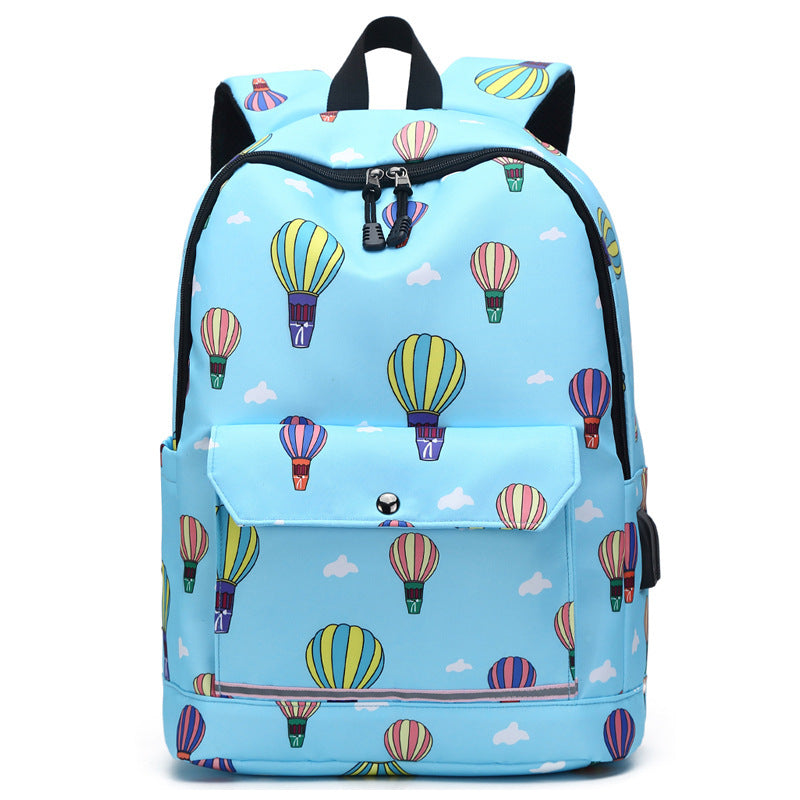 School Backpack Teenagers Rechargeable Bag