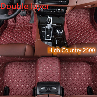 Fully Surrounded Car Leather Floor Mat All Weather Protection - treasure supply