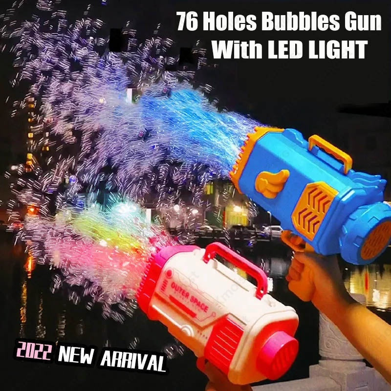 Bubble Gun 69 Holes Soap Bubbles Machine - treasure supply