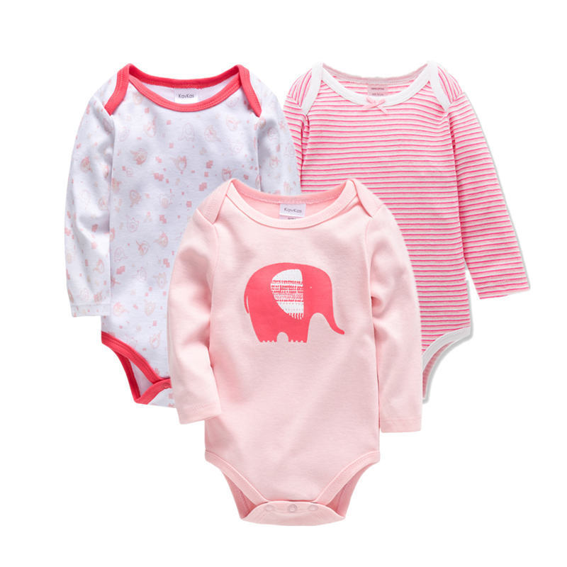 3 Pack New Born Baby Clothes Full Sleeves Onesies