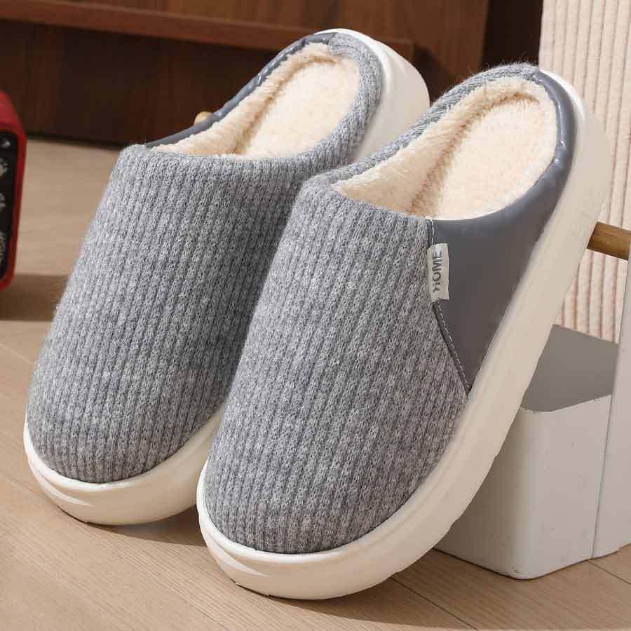 Women Men Winter Warm Plush Lightweight Home Slippers - treasure supply