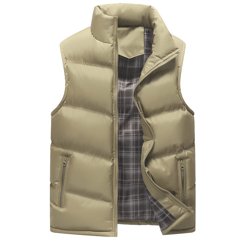 Men's Warm Down Quilted Vest Sleeveless Jacket Outwear - Treasure supply