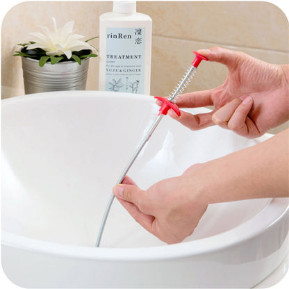 60CM Sewer Dredger Spring Pipe Dredging Tool Household Hair Cleaner Drain Clog Remover Cleaning Tools Household For Kitchen Sink Kitchen Gadgets - Treasure Supply