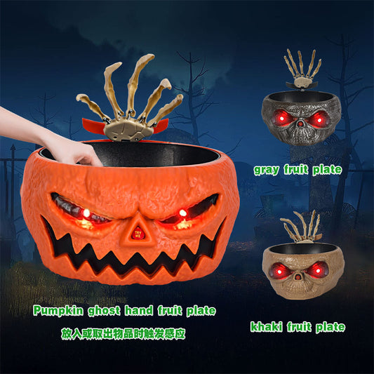 Halloween Candy Bowl, Battery Operated - treasure supply