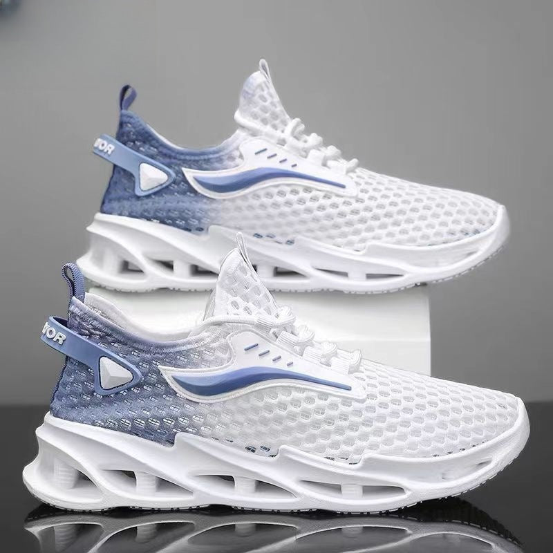 Men's Lace-up Hollow-sole Mesh Sports Shoes