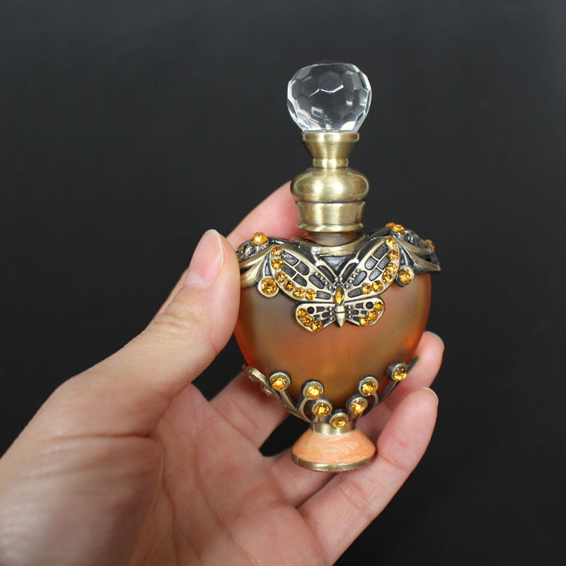 10ml Vintage Perfume Bottle Refillable Empty Crystal Glass Essential oil Bottle - Treasure Supply