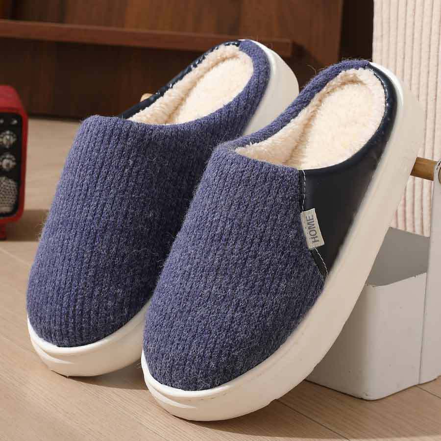 Women Men Winter Warm Plush Lightweight Home Slippers