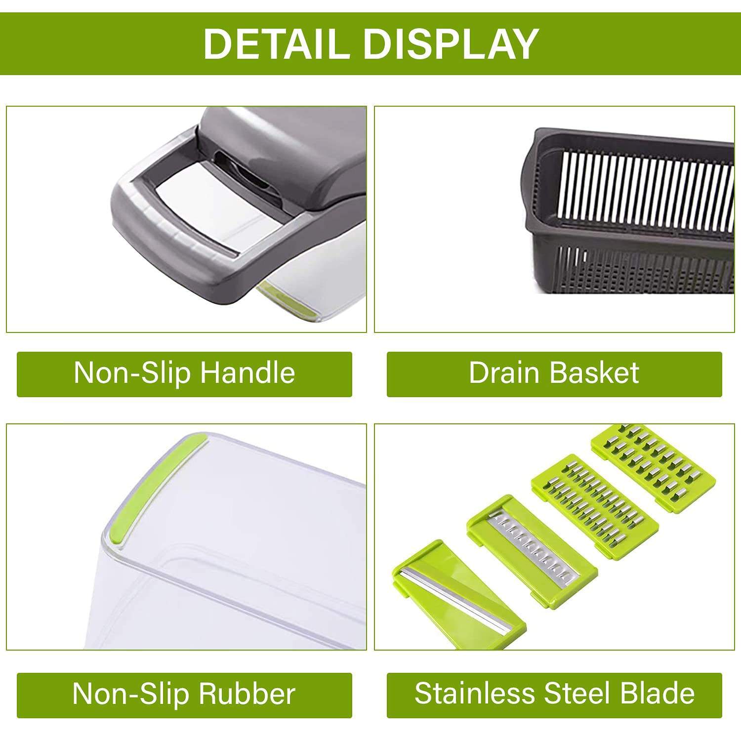 12 In 1 Vegetable Chopper Onion Cutter Vegetable Slicer