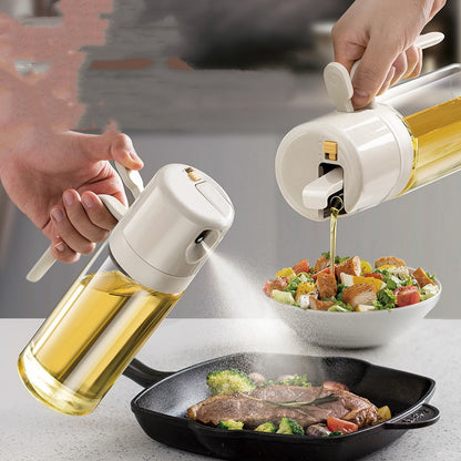 2 In 1 Oil Sprayer Bottle BBQ Cooking Oil Dispenser Olive Oil Pourers Sprayers - Treasure Supply