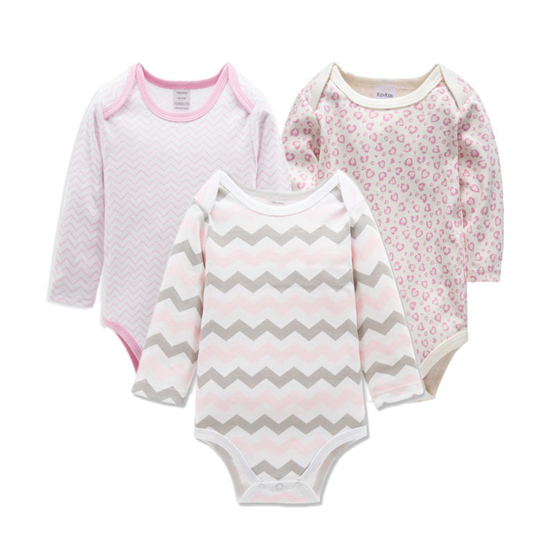 3 Pack New Born Baby Clothes Full Sleeves Onesies - Treasure supply