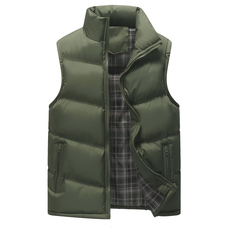 Men's Warm Down Quilted Vest Sleeveless Jacket Outwear - Treasure supply